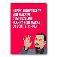 Anniversary Cum Guzzling Card
